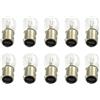 CARALL 10 Pezzi Lampadine Alogene P21/4W BAZ15D Asimmetrica 12V 21/4W, Ricambi Lampade 12V Per Auto e Moto