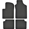Hobbycar Tappetini in gomma compatibili con Fiat 500 / Ford Ka II Tappeti per auto su misura Nero Hobbycar
