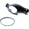 MIM Distribution Carena plastica portafaro completa di cornicetta cromata per Piaggio Vespa ET2 ET4 e Liberty 50 125 150 1997 1998 1999 2000 2001 2002 2003