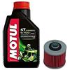 Motul Kit Tagliando moto 3 litri olio Motul 5100 15W50 + filtro 145
