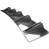 Shkalacar Diffusore del Labbro del paraurti Posteriore, 5 Pinne paraurti Posteriore Universale per Auto Telaio Spoiler in Fibra di Carbonio Pinna di squalo Accessori per Lo Styling modificati