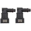 Okeeyseda 9.89 Connettore Rapido Curvo ID8 della del Carburante, Raccordi per Tubi di Fissaggio del Tubo di Urea Raccordo del Filtro del Gas Raccordo Rapido del Carburante A 90 °