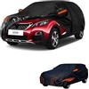 generico Telo copriauto esterni Compatibile con Peugeot 3008 2007-2025,antivento,antipioggia,antineve,antisole impermeabile,protezione per tutte le stagioni (black orange)