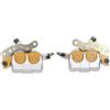 MotorMinds Pinza freno sinistra destra gruppo pompa freno a disco in lega di alluminio di alta qualità Pinza freno anteriore per Kawasaki Bayou 300 400 KLF300 KLF400 Brute Force 65