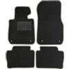moto-MOLTICO Tappetini per auto, in velluto, adatti per Jaecoo 7 PHEV 2023, set da 3 pezzi, tappetini per auto neri con cuciture decorative grigie