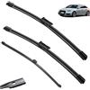 Autopixl Tergicristallo Set di spazzole tergicristallo anteriori e posteriori compatibili con Audi A6 C7 2011-2017 Spazzole parabrezza parabrezza 26+21+16