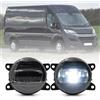 NSLUMO LED Fendinebbia per Citr.oen Relay Fiat Ducato Peug.eot Boxer Van 2014+up Bianco 3.5 pollici Led Paraurti Anteriore Fendinebbia Lampada di guida 2pc Nero Len Kit