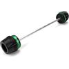HHRDYY Accessori Per Moto, Slider Forcella Anteriore E Posteriore, Protezione Antiurto Per KAWASAKI, Per Z900, Per Z900SE, Per Z900RS 2019-2025 Slider Anticaduta(Verde,X-front)