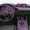 NIXJVKFD Pellicola Protettiva Trasparente in TPU per Console Centrale Interna dell'Auto, Adesivo Antigraffio per Schermo LCD PPF, per Mazda 3 Axela 2018-2023
