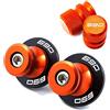 TEAUSA Misura for KTM 690 SMC Duke 690SMC SMC R 690duke 2009-2019 2020 2021 2022 Tappi valvola moto M10 Bobine forcellone Slider Stand Viti (Size : A Set-Orange)