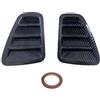FGGHDR Spoiler Posteriore Per Fiat 500 Per Abarth 595 695 2016-2024 Adesivo Decorativo Per Fanale Posteriore Per Auto, Inserto Per Fanale Posteriore Per Auto Spoiler Sul Tetto(Aspetto in fibra di carbonio)