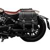 ends cuoio Borsa laterale in cuoio compatibile con Indian Scout Rogue, Scout Bobber 2018-2024,Scout Twenty, Scout Bobber sixty, Sistema aperture rapide, Borsa viaggio moto,100% Made in italy (SX)