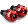 CXEPI Contrappesi per manubrio,Set Moto Manubrio Blocco Manopole Tappo Alluminio per TMAX560 TMAX 560 Tech MAX TMAX 2022 2023 2024(Non adatto per TMAX 2008-2021),Rosso