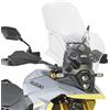 BRIXIAMOTO GIVI D3125ST Cupolino Alto Trasparente per Moto, Compatibile con Suzuki V-Strom 800 DE/SE 2023