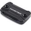 CCYYMOWOK Moto Anteriore Freno Fluido Serbatoio Copertura Per Ducati Monster 600 620 M600 M620 2001 2004 2003 2004 Frizione Tappo Olio per Monster 696 (nero)