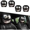 Giurui 2 copri poggiatesta per auto con cartoni animati, divertenti coperture per poggiatesta auto, elastiche, tessuto traspirante, mantengono la sedia pulita e sicura, facili da installare e lavabili per