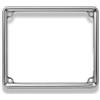 Generico CORNICE PORTA TARGA 17X17 CM ALLUMINIO CROMATO COMPATIBILE CON VESPA