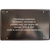 Targhe Storiche srl Targhe Storiche - Portatarga Posteriore Auto Epoca dal 1976 al 1997, Progettato per Auto d'Epoca, Made in Italy [Sovrapposta Metallo Nero]