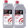 Palmaspareparts 2 Litri Olio Liquido Freni DOT 4 BREMBO per Auto E Moto L04010 Confezione 2 PZ da 1L
