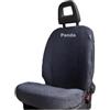Italfodere - Accessori Auto - Coprisedili Auto Su Misura per Fiat Panda 2003-2011 II Serie - Anteriori e Posteriori - In Cotone - Facile da Installare - Fatti a Mano - Made in Italy - Antracite 50