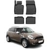 OMAC Tappetini per auto in TPE compatibile con Mini Countryman R60 2010-2016 OMAC Premium 3D Nero Gomma