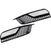 Artudatech Griglia paraurti Anteriore Front Fog Light Grille Covers Fit for Audi A3 8V Sedan 2013-2016 Gloss Black (No Logo)