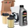 kW&HP KIT TAGLIANDO 4 FILTRI + 5LT OLIO MOTORE ORIGINALE 5W-30 COMPATIBILE CON C-MAX, FOCUS 1.6 TDCI