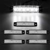 RH-HPC Fari Alta Potenza 6 LED LED 12V Indicatore Laterale Lampada da marcatore per Camion Bus Trailer Bianco/Rosso/Giallo/Blu/Verde Lampada a luci Laterali (Color : White)