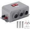 Qqmora Riscaldatore compatto per auto, antiappannamento, 12V, 600W/800W, riscaldamento e sbrinamento rapidi per accessori interni e altri elettrodomestici.