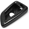 SHIFENG Per Toyota GR Supra TRD A90 MK5 2019 2020 2021 Auto Custodia Chiave Telecomando Smart in Vera Fibra di Carbonio Custodia Portachiavi Cover Supporto Trim (Fibra di carbonio nera)
