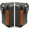 BLACK DOVES GRAPHICS 2pz ADESIVI RIFRANGENTI compatibili con Motorrad R 1200 1250 1150 F 800 650 F700 GS A R1200GS R1200 per Touratech Motorcycle Aluminium Panniers VALIGIE LATERALI (arancione)