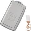 NEUHOO Accessori auto per Renault Austral | E-Tech Hybrid 2022-2024 2025 Custodia portachiavi e portachiavi, custodia portachiavi in silicone (bianco-1)