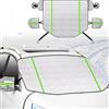 generico Parasole Auto Esterno Compatibile con Hyundai i10 2013-2024, Parasole Auto Parabrezza Esterno Ispessita, antighiaccio, Neve（Silver）