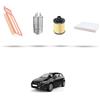 HOFFCAR Kit tagliando 4 filtri compatibile con Fiat Punto EVO 1.3 D Multijet 51kw dal 2009