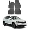 OMAC Tappetini in Gomma Compatibili con Skoda Kamiq 2019-2026 Tappetini Auto Gomma Nero 4tlg