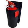 LearnLyrics per estintore per auto - Supporto ad anello con gancio Oxford, borsa per riporre oggetti con fissaggio sicuro, accessorio per il montaggio di sicurezza automobilistico, organizer interno compat