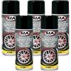 Generico Sia 8548 Nero GOMME LUCIDANTE Spray per Pneumatici. Protegge E RAVVIVA Il Colore dei Pneumatici PRESERVANDOLI da SCREPOLATURE E da Agenti ATMOSFERICI. Kit PROMOZIONE 5 bombolette da 400 ML