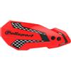POLISPORT 8308200021 - Paramani MX FLOW 1 punto di fissaggio MX-Style in plastica con kit di montaggio incluso compatible con motocicletas Honda en color rosso/nero