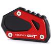Modeer Per Suzuki GSX-S 1000GT 2022-2023 Moto CNC Supporto Piastra di estensione Cavalletto laterale Stand Pad gsxs 1000 gt gsxs1000gt accessori (rosso)