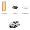 HOFFCAR Kit tagliando 3 filtri compatibile con Fiat Idea 1.2 16v 59kw dal 2004