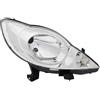 GV-ZONE Faro anteriore destro faro lato passeggero montaggio proiettore luce anteriore lampada auto luce compatibile con Peugeot 107 2005 2006 2007 2008 2009 2010 2011 2012 VP2365P