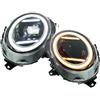 kjjukrhfs Fari Anteriori Per Mini Per Cooper F55 F56 2014-2021 Auto Faro Anteriore Fari A LED DRL Indicatori Di Direzione Proiettore Testa Lampade Di Montaggio Proiettore Fanale Anteriore(2pc White amber)
