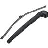 NMBYUXI Braccio e spazzola tergicristallo posteriore per Audi A4 8ED B7 Station Wagon 2004-2008 per A4 8E5 B6 Station Wagon 2001-2004, gruppo tergicristallo posteriore in gomma ABS
