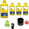 CLICK&GO COMPATIBILE CON YAMAHA TZR 50 TAGLIANDO MOTO 4 LITRI DI OLIO+FILTRO OLIO BAR-(DAHL) 10W40 4T XTM SYNT POLAR PLUS 4-STROKE KIT MANUTENZIONE MOTORE CAMBIO OLIO