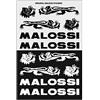 MALOSSI 3314154 COMPATIBILE CON MINI ADESIVI COMPATIBILE CON MALOSSI NERO/ARGENTO