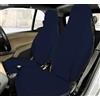 Rebeca Shop® Coprisedili Anteriori compatibili per Smart fortwo, prima, seconda e terza serie, W450 W451 W453, Set di 2 foderine (Blu scuro, Senza Logo)
