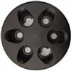 Generico Copri cerchio copri mozzo ruota NERO BLACK COMPATIBILE CON Iveco Daily S 2006 504141760