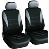 Generico Set Coprisedili Anteriori Auto 2 Posti Seat Cover Protezioni Universali per Macchina Tessuto Poliestere Nero Grigio 2 Posti Fodere 1+1 Bicolore