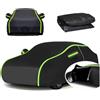 Chihen Copri Auto per Fia 500 epoca Weatherproof Telo Copriauto Completa da Esterno con Fodera in Cotone Telo Auto Antigraffio Adatto Tutte Stagioni Anti-Snow Sun Anti-UV