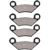 Road Passion Pastiglia Freno Disco Anteriore set per POLARIS Outlaw 500 2006-2007 / Predator 500 TLD 2003-2007 / Scrambler 400 500 All Models 1995-2012 / Xpress L 300 400 1996-2000